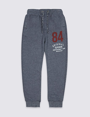Cotton Rich Textured Joggers (3-14 Years) Image 2 of 4