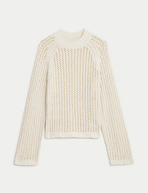 Cotton Rich Textured Jumper Image 2 of 7