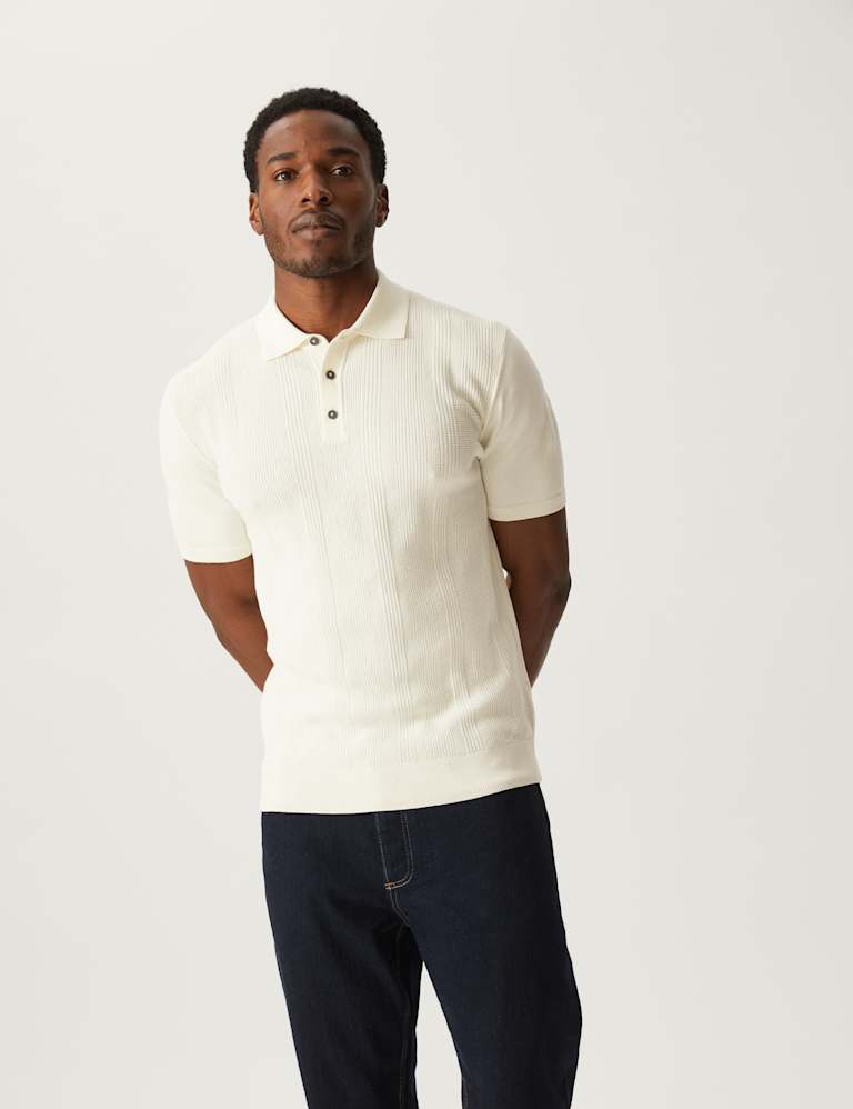 white polo shirt m&s