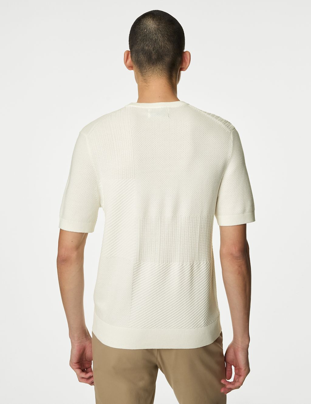 Cotton Rich Textured Knitted T-Shirt 7 of 7