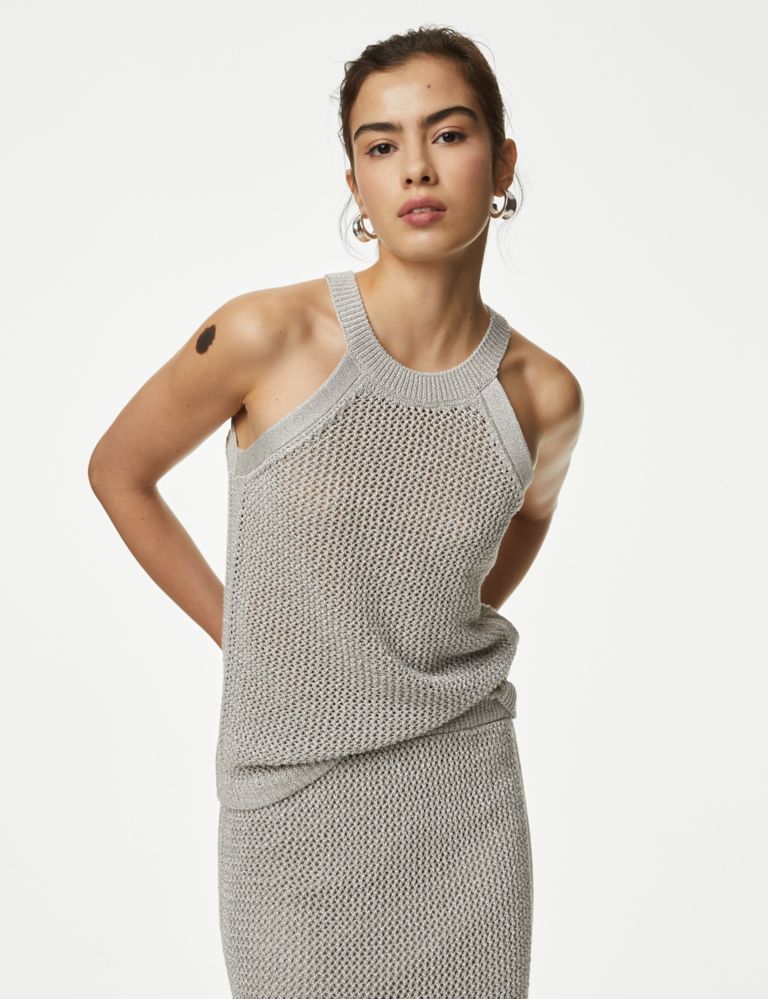 Cotton Rich Textured Knitted Top 8 of 8