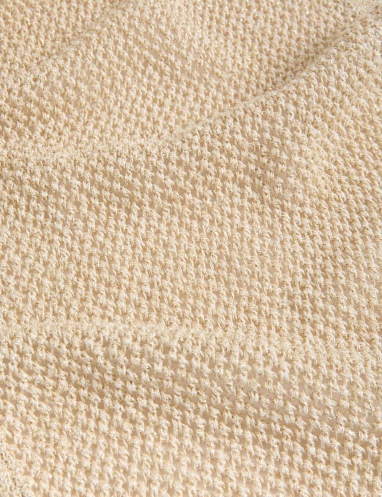 Cotton Rich Textured Longline Cardigan 6 of 6