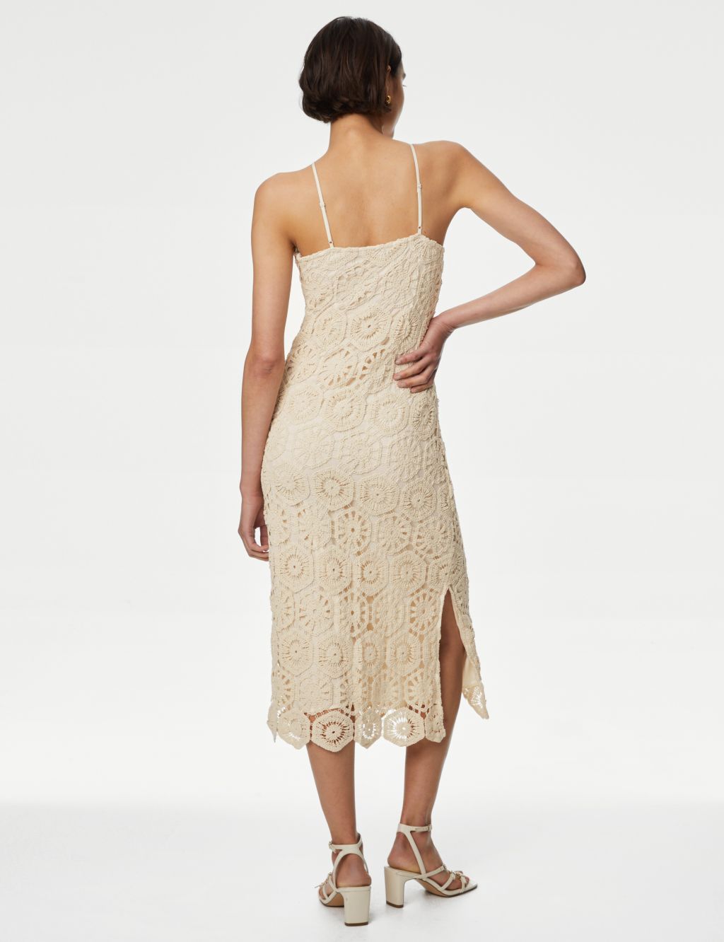 Cotton Rich Textured Midaxi Slip Dress 6 of 6