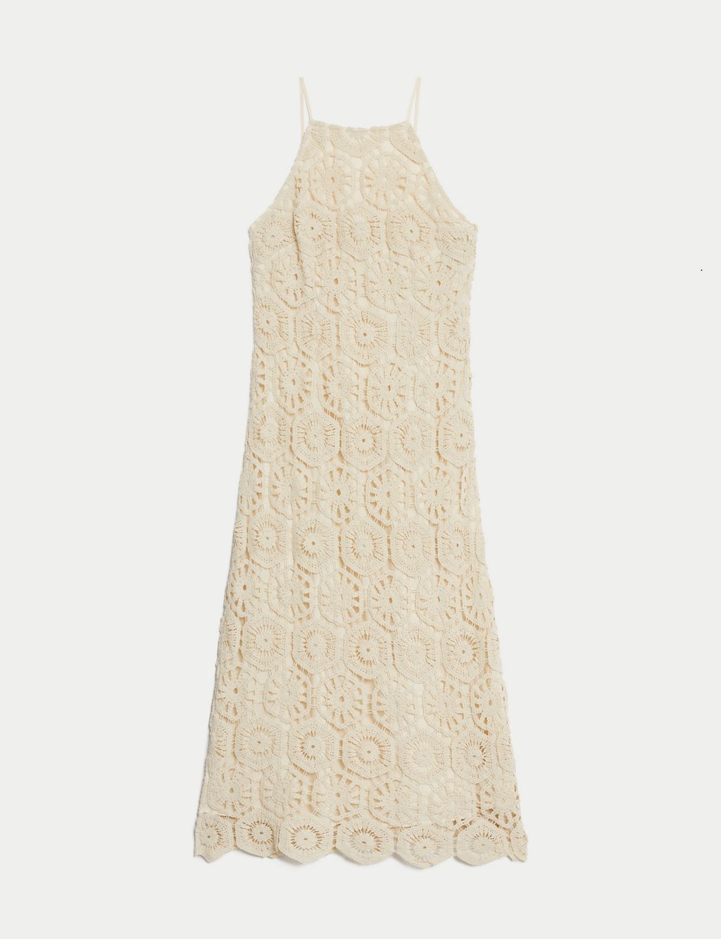 Cotton Rich Textured Midaxi Slip Dress 1 of 5