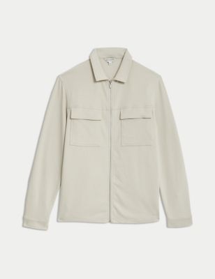 Cotton Rich Textured Overshirt Image 2 of 6