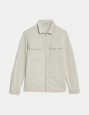 Cotton Rich Textured Overshirt Image 2 of 6