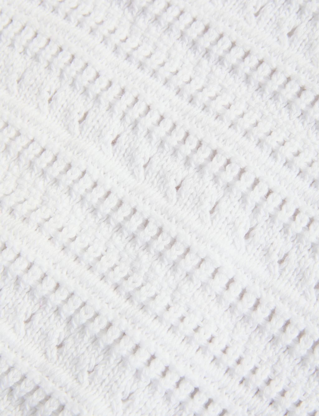 Cotton Rich Textured Pointelle Cardigan 6 of 6