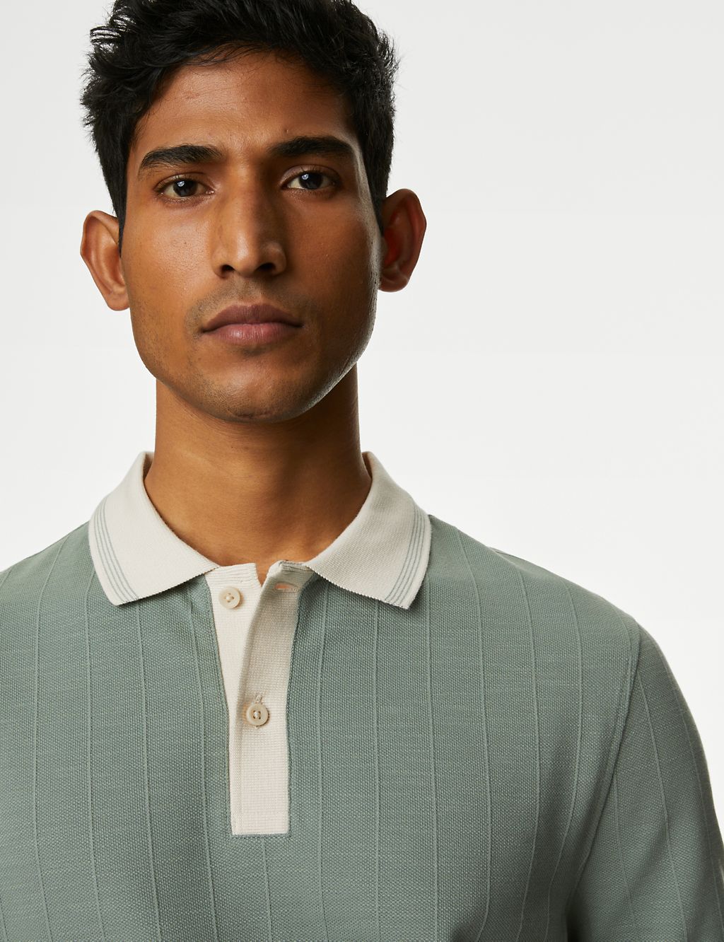 Cotton Rich Textured Polo Shirt 4 of 5