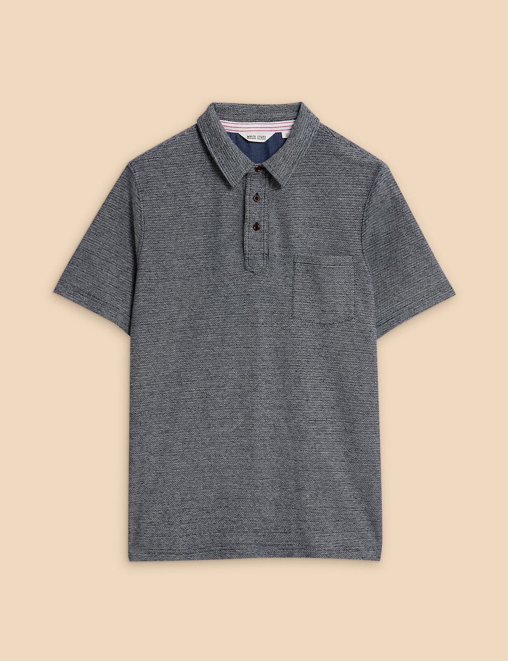 Cotton Rich Textured Polo Shirt 1 of 6