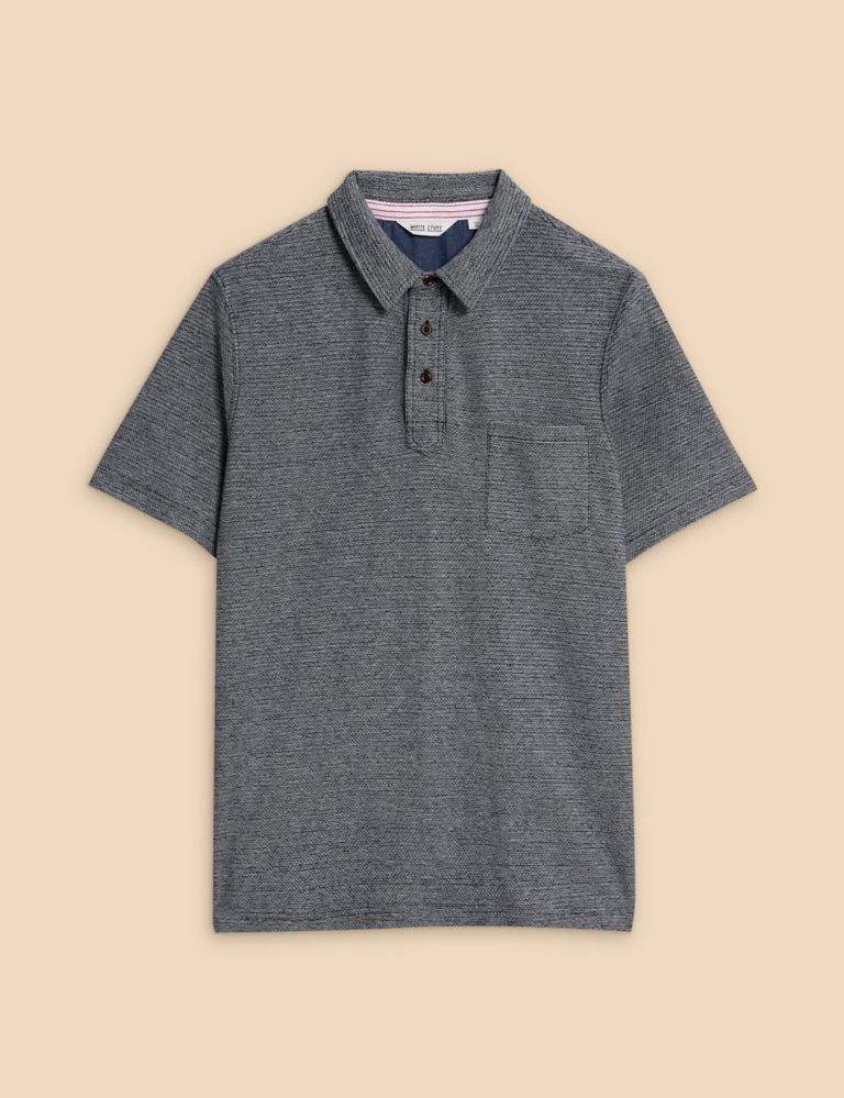 Cotton Rich Textured Polo Shirt 2 of 6