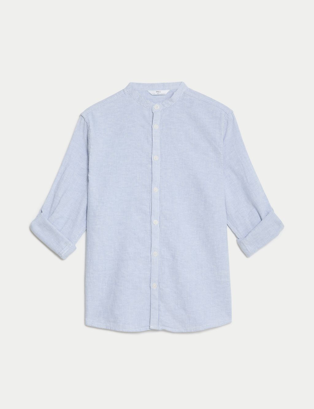 Cotton Rich Textured Shirt (6-16 Yrs) 1 of 4