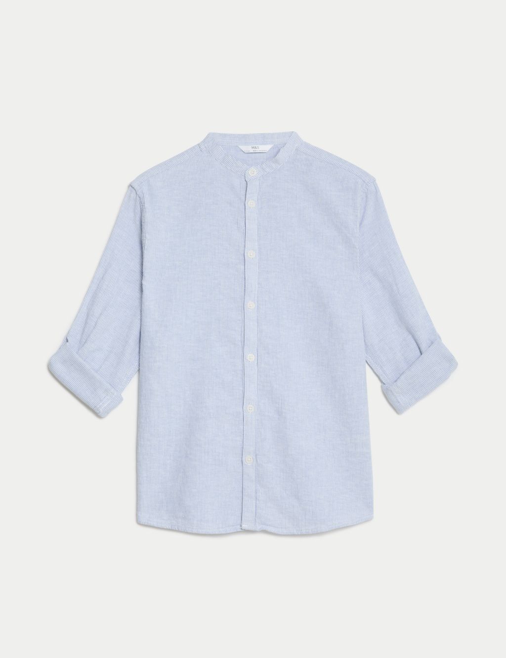 Cotton Rich Textured Shirt (6-16 Yrs) 1 of 4