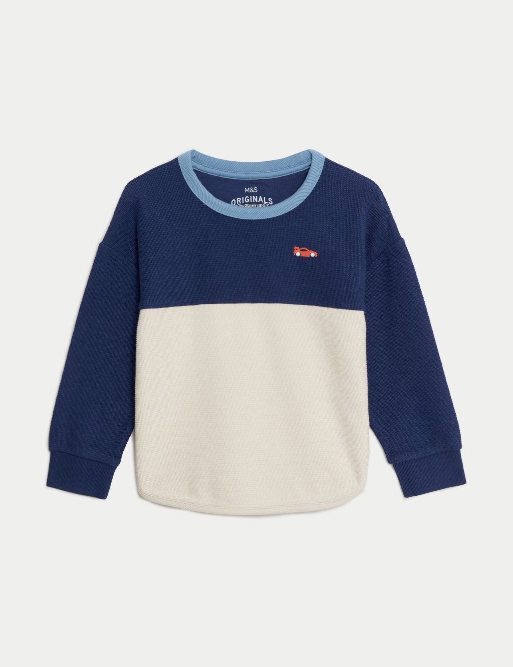 Cotton Rich Textured Top (2-8 Yrs) | M&S Collection | M&S