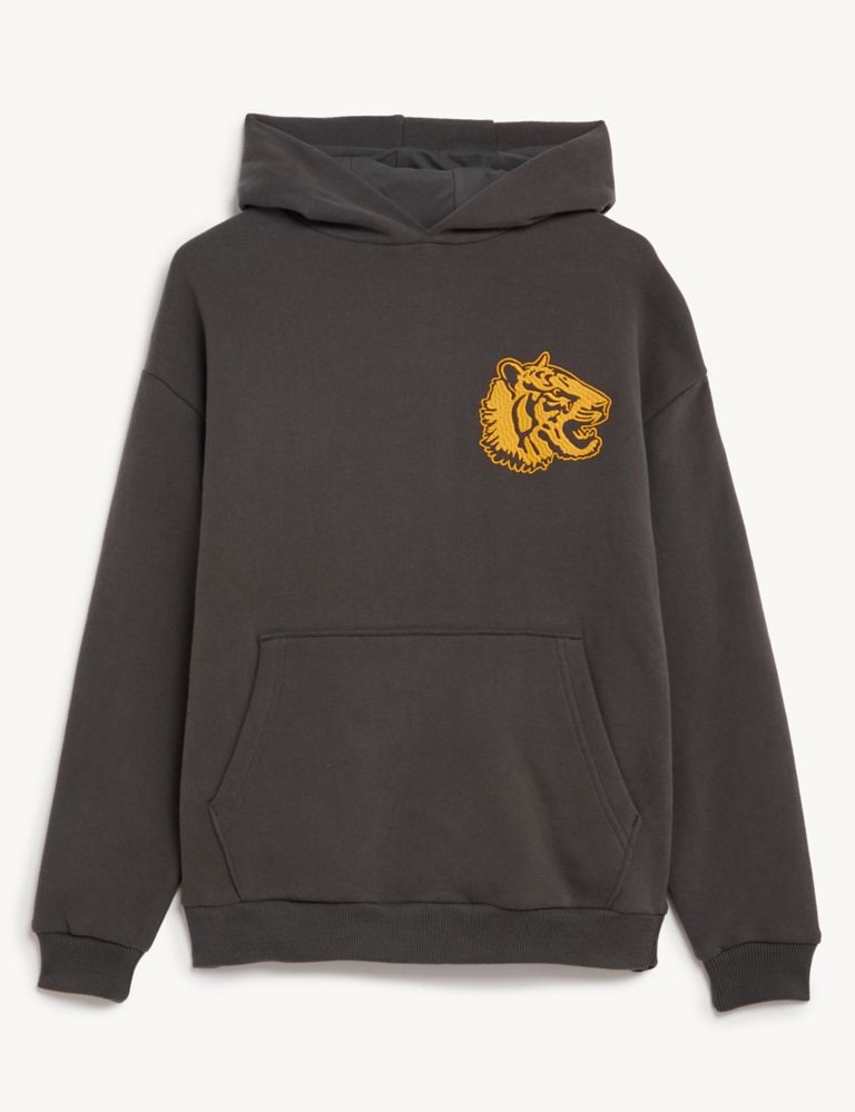 Cotton Rich Tiger Hoodie (6-16 Yrs) 1 of 1