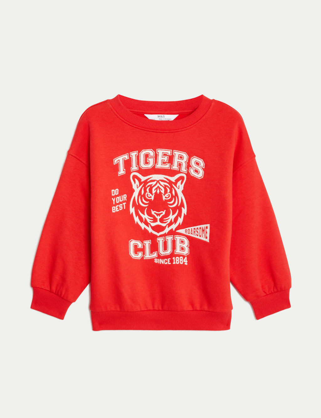 Cotton sweatshirt with tigers sales