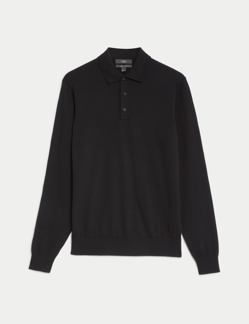 Cotton Rich Tipped Knitted Polo Shirt 1 of 5