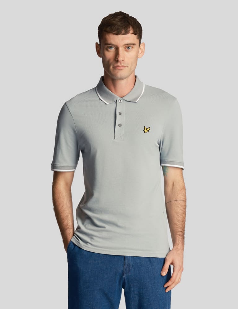 Lyle and scott oxford tipped polo shirt new arrivals