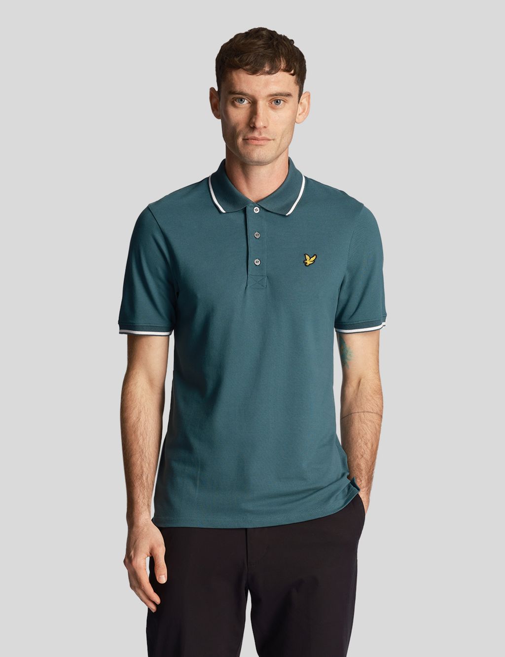 Cotton Rich Tipped Polo Shirt 1 of 1