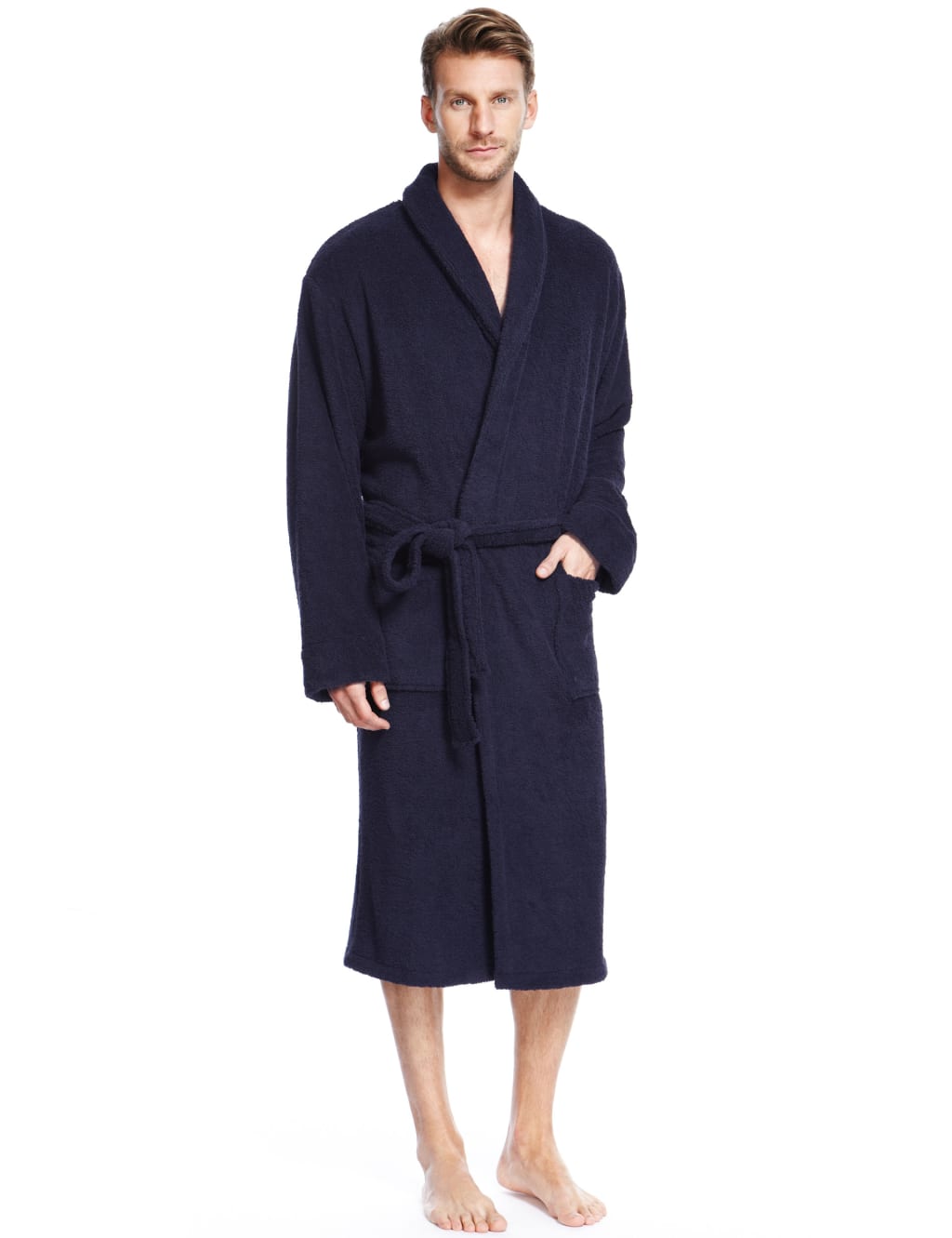 m&s towelling bathrobe