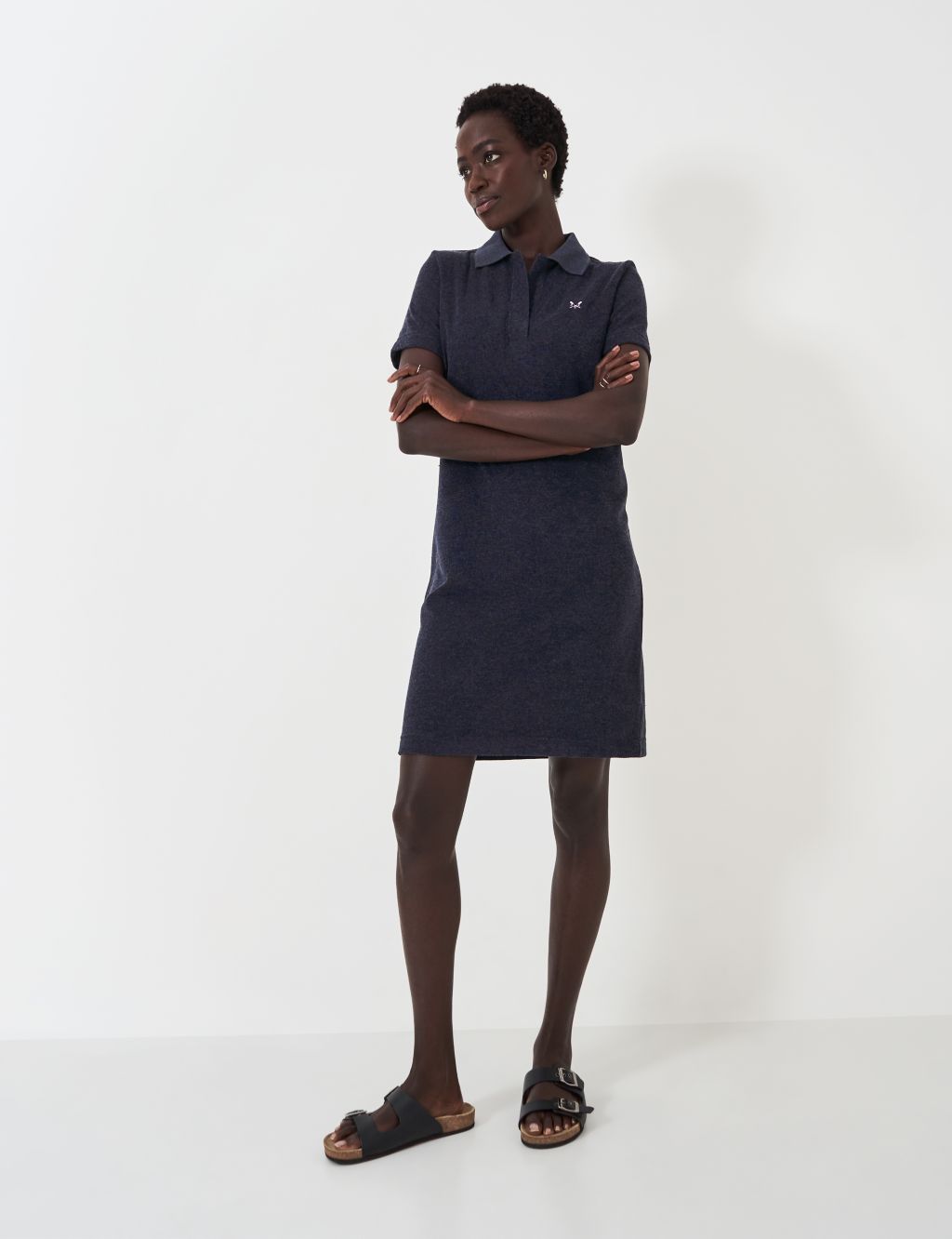 Cotton Rich Towelling Polo Dress 3 of 5