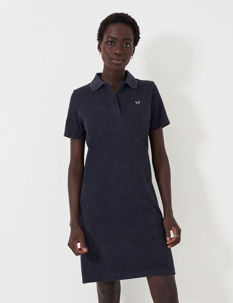 Cotton Rich Towelling Polo Dress 3 of 5