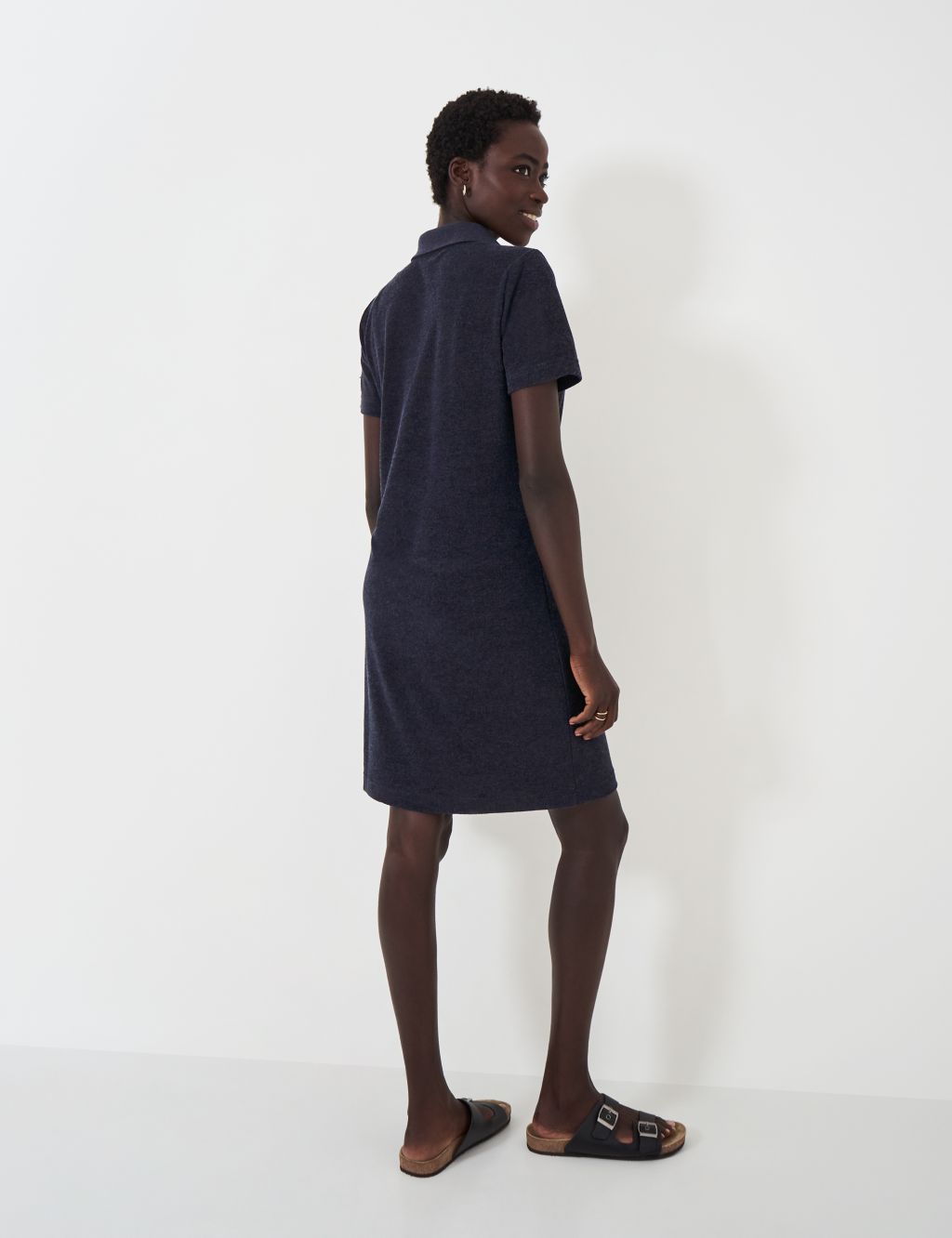 Cotton Rich Towelling Polo Dress 4 of 5
