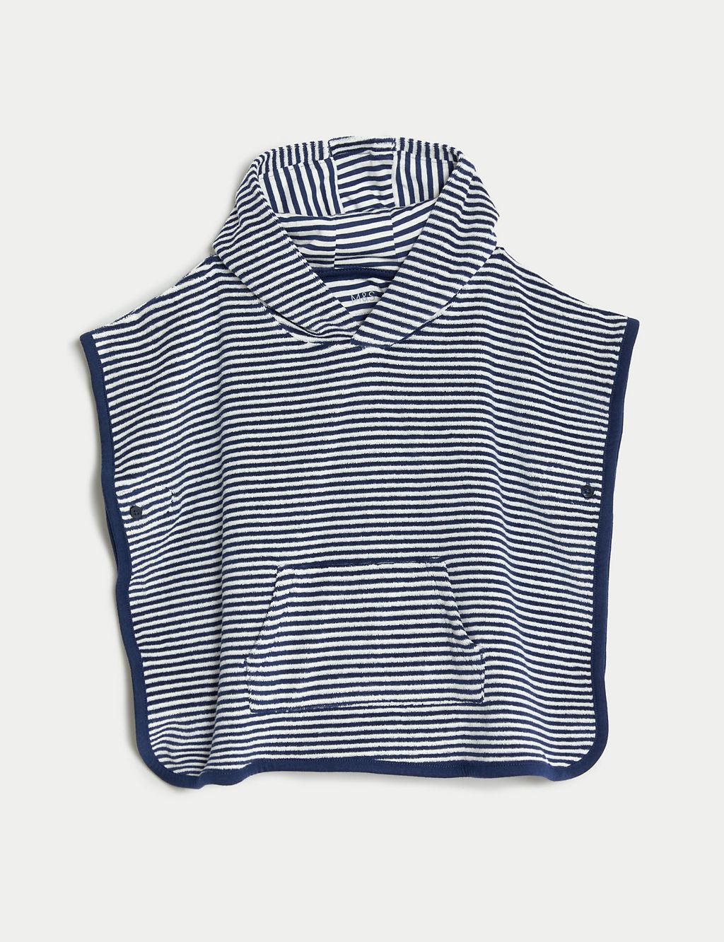 Cotton Rich Towelling Striped Poncho (0-3 Yrs) 3 of 3