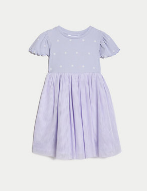 Cotton Rich Tulle Dress (2-8 Yrs) Image 2 of 4
