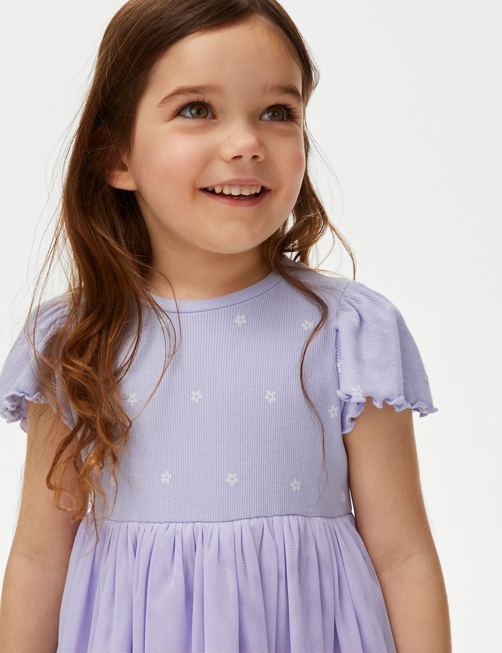 Cotton Rich Tulle Dress (2-8 Yrs) 2 of 4