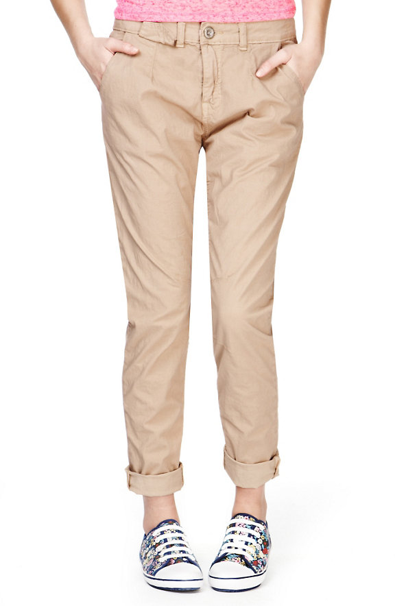 Cotton Rich Turn Up Chinos Image 1 of 1