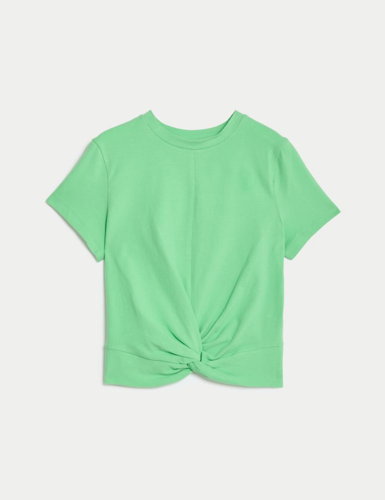 Cotton Rich Twist Front T-Shirt (6-16 Yrs) 2 of 5