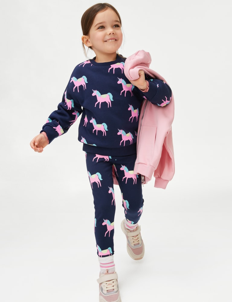 Cotton Rich Unicorn Sweatshirt (2-8 Yrs) 3 of 4