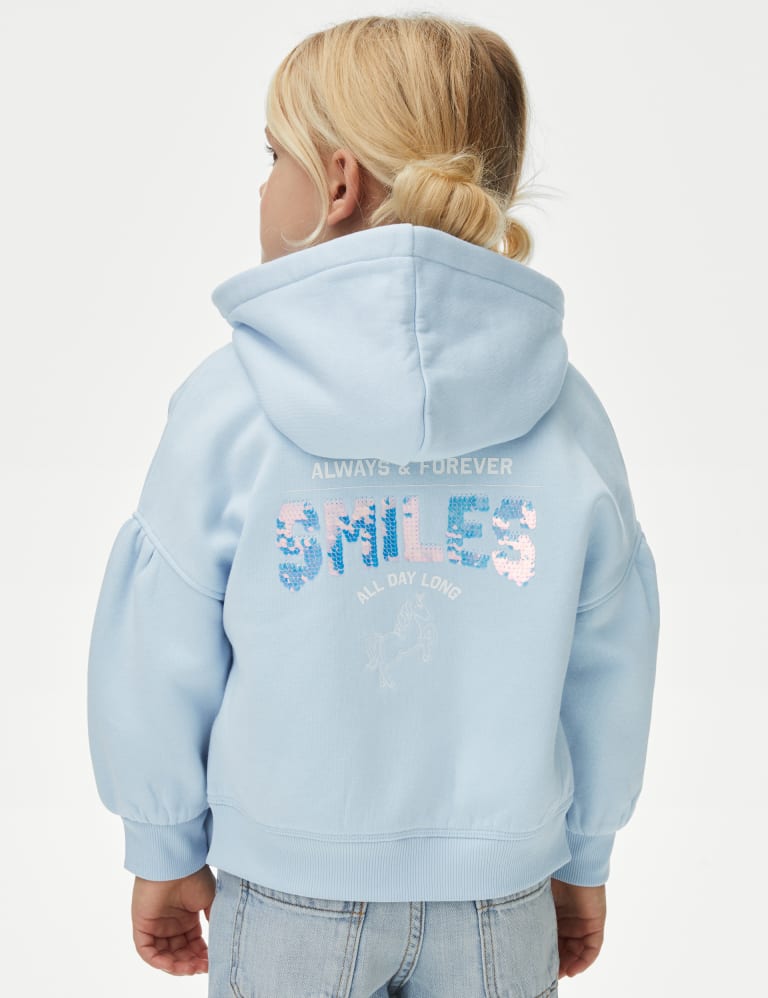 Unicorn zip hoodie top