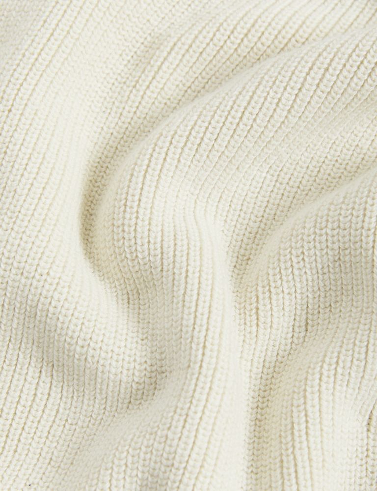 Cotton Rich V-Neck Longline Knitted Vest 6 of 6