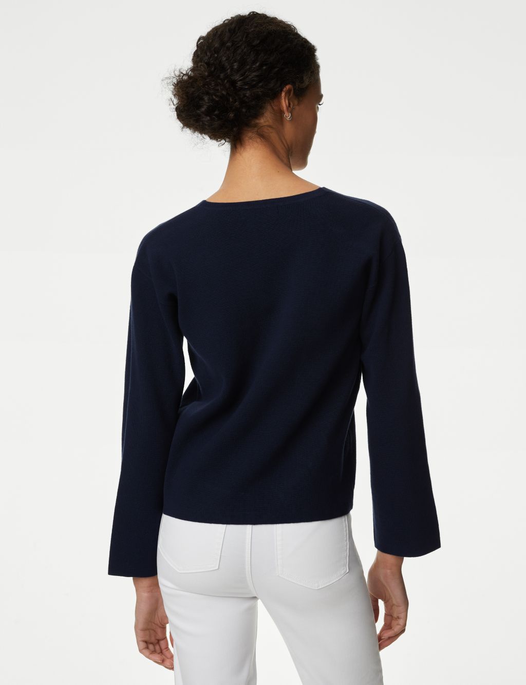 Cotton Rich V-Neck Relaxed Jumper 5 of 6