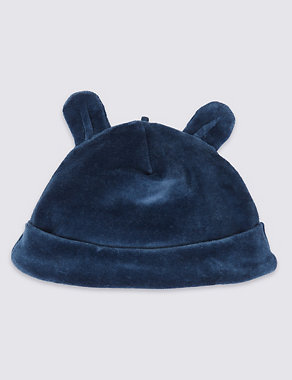 Cotton Rich Velour Hat Image 2 of 3