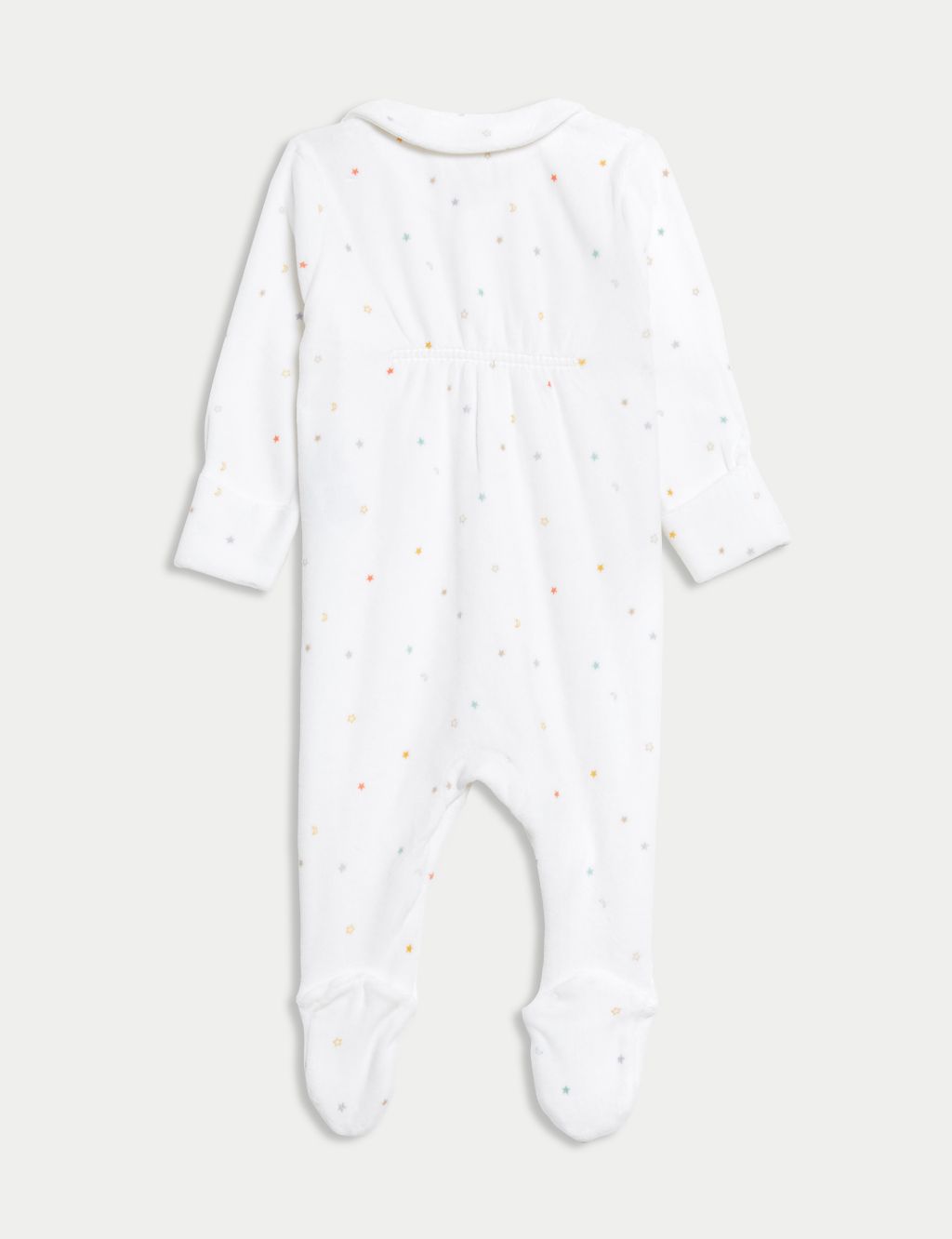 Cotton Rich Velour Stars Sleepsuit (7lbs-1 Yrs) 2 of 7