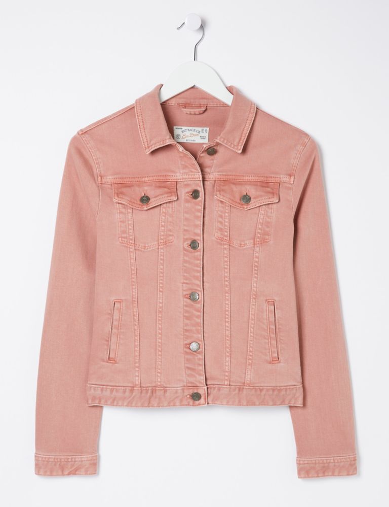 Cotton Rich Waisted Collared Jacket 2 of 5