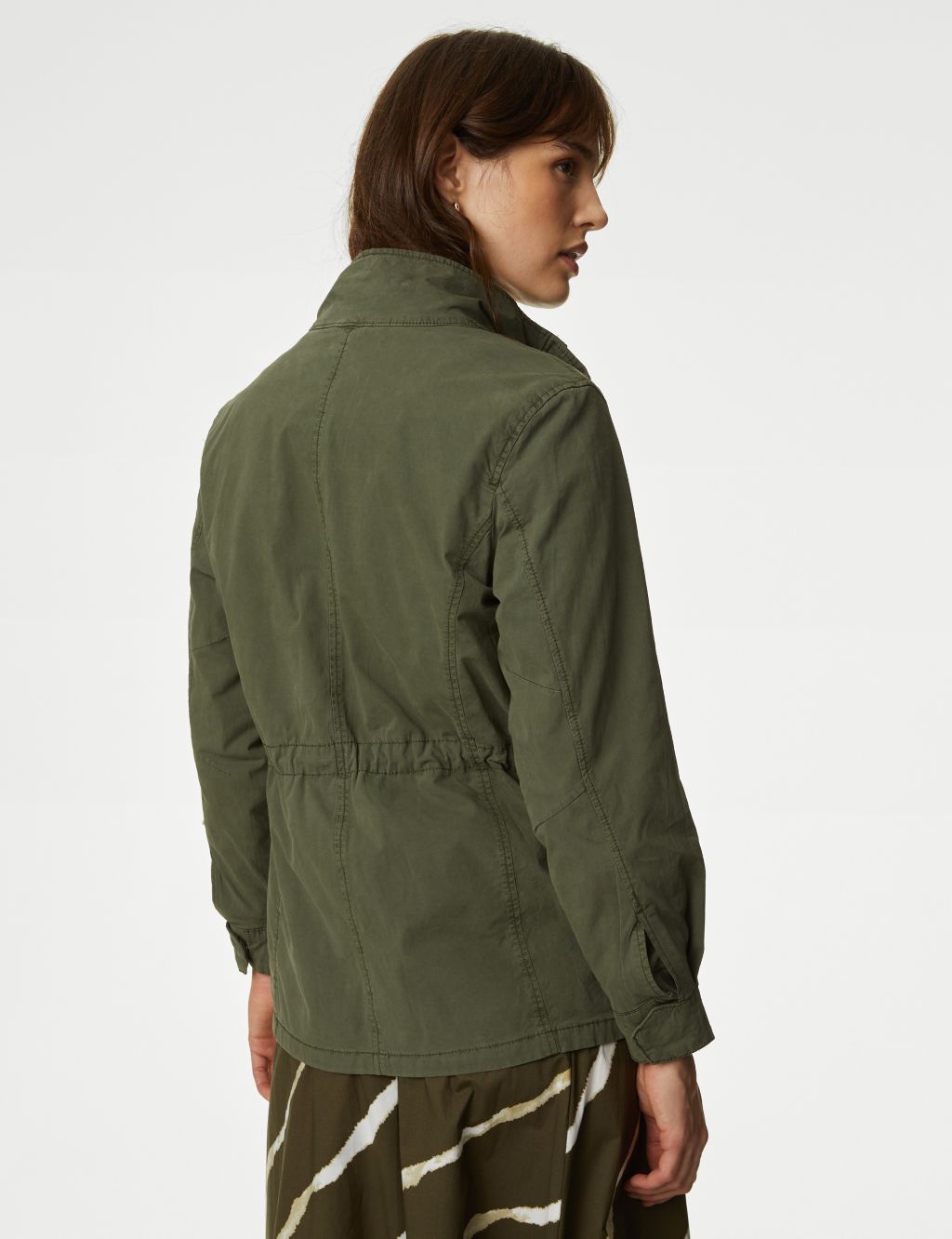 Cotton Rich Waisted Utility Jacket 5 of 6