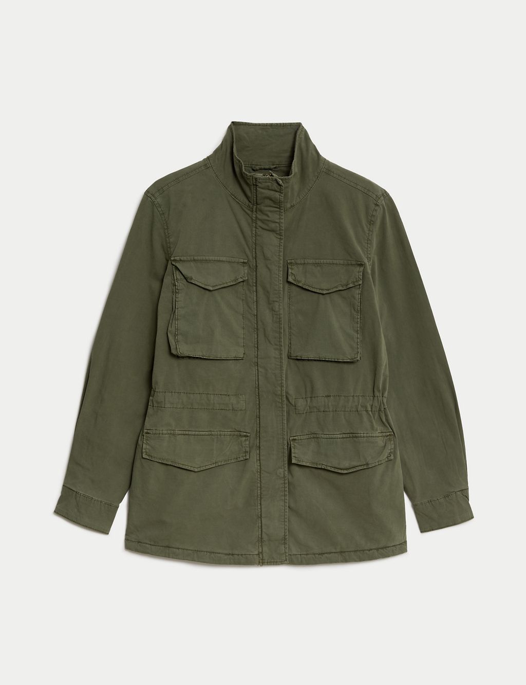 Cotton Rich Waisted Utility Jacket 1 of 6
