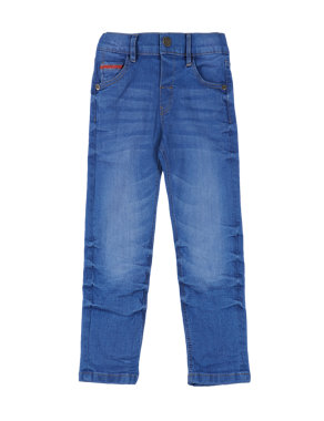Cotton Rich Washed Look Denim Jeans (1-7 Years) Image 2 of 3