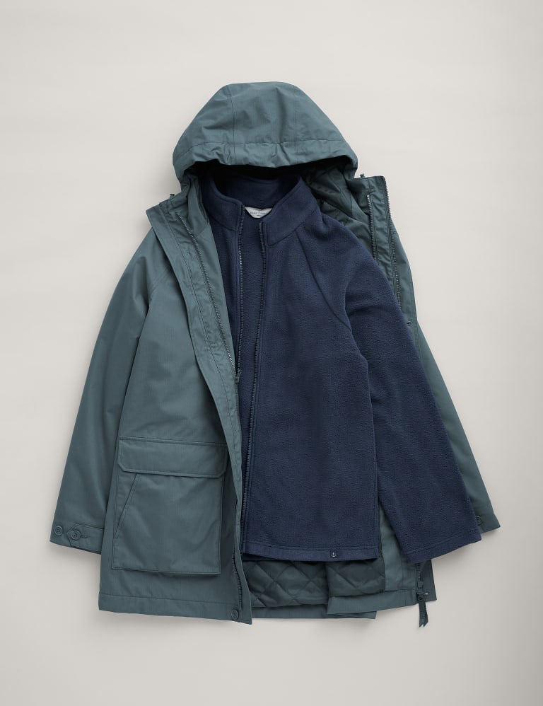 Cotton Rich Waterproof 3 in 1 Coat Seasalt Cornwall M S