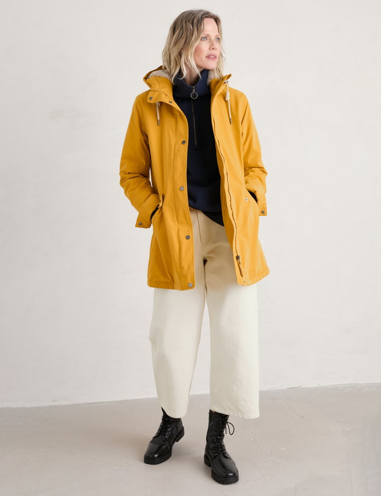 Cotton Rich Waterproof Hooded Raincoat