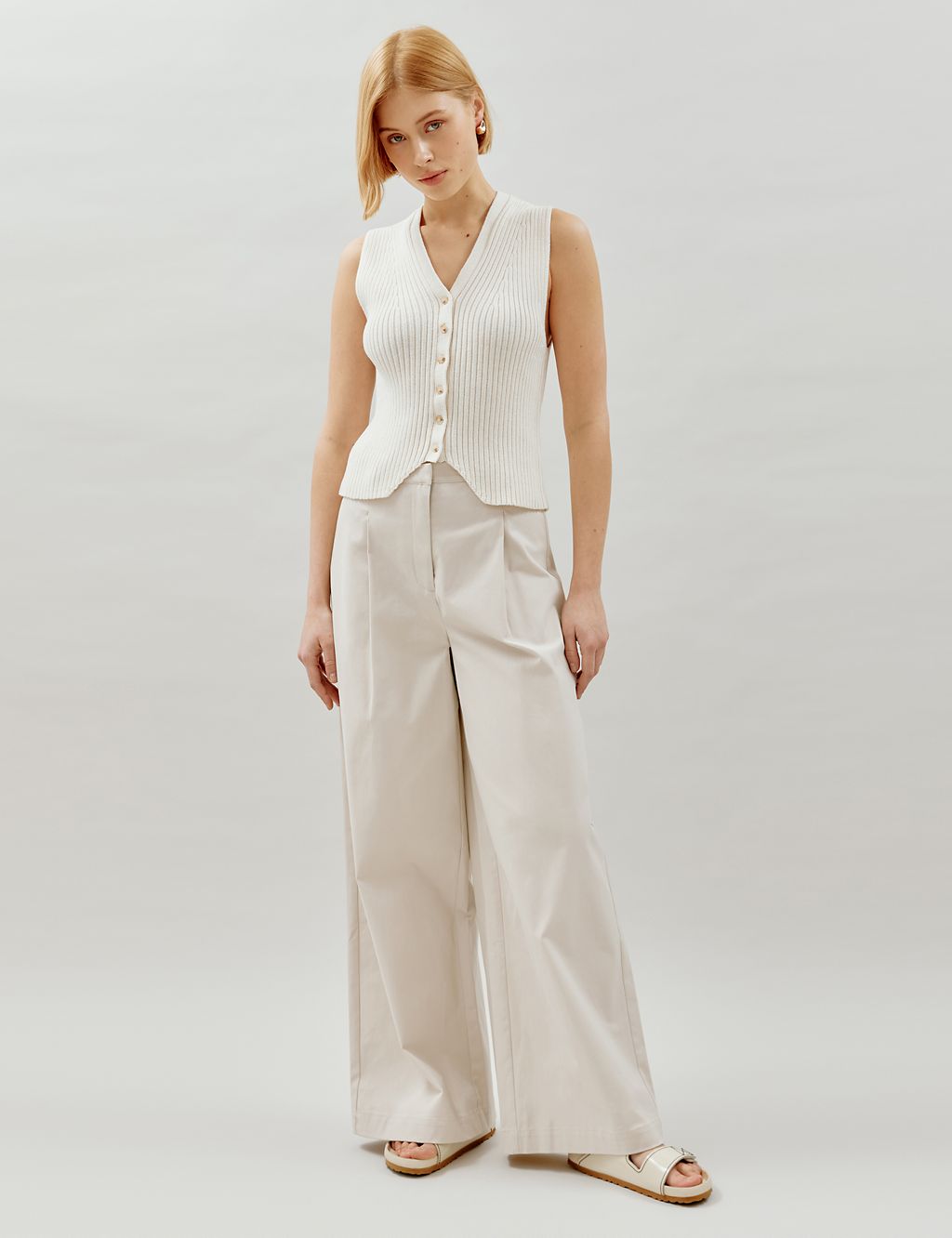 Cotton Rich Wide Leg Chinos 1 of 1