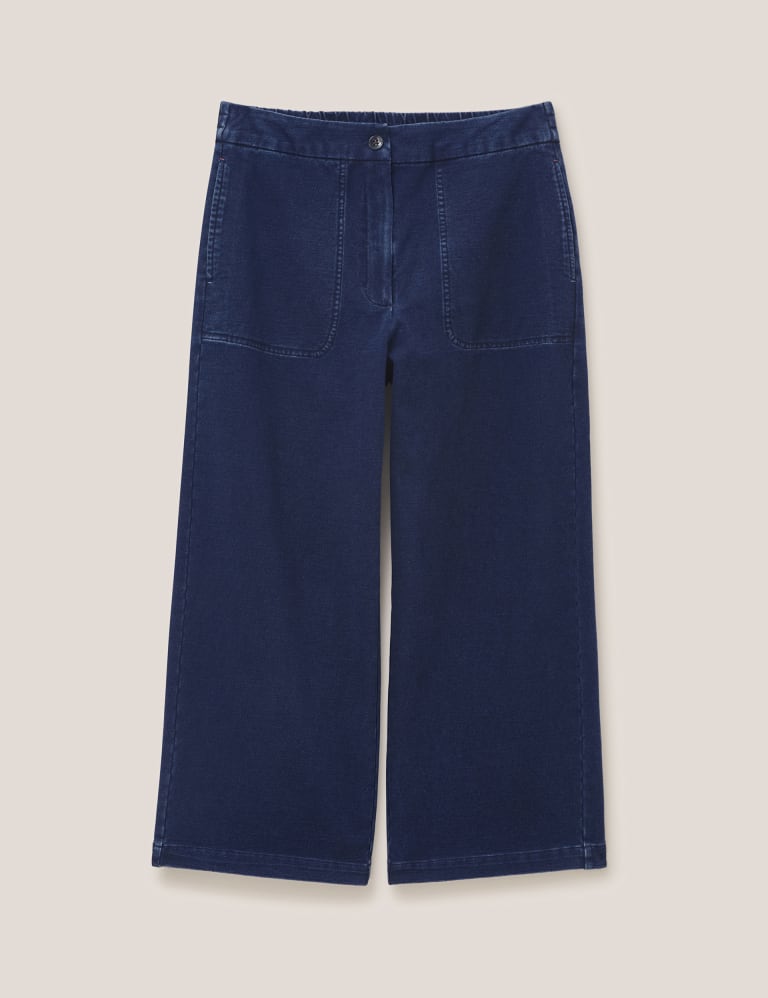 Cotton Essential Cropped Trousers