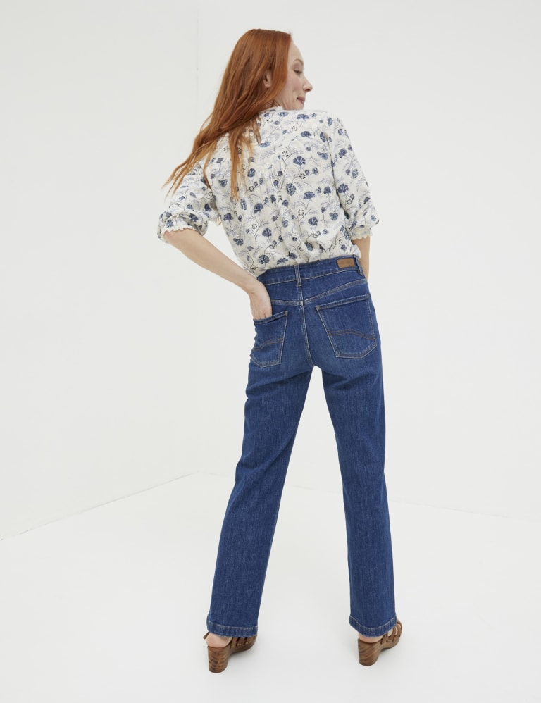 Cotton Rich Wide Leg Jeans 3 of 5