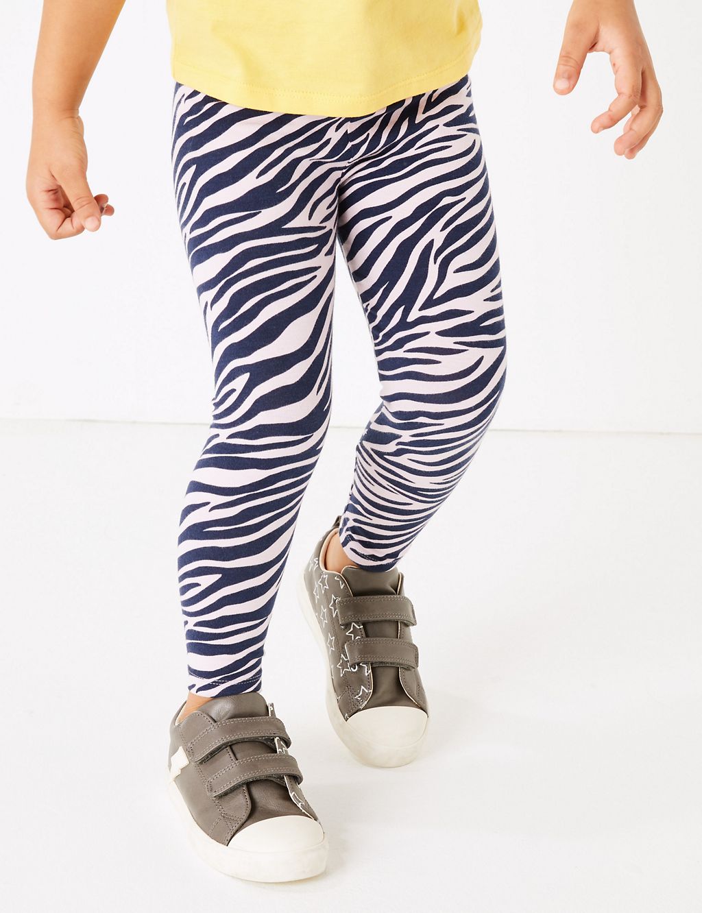 Cotton Rich Zebra Print Leggings (2-7 Years) 4 of 5