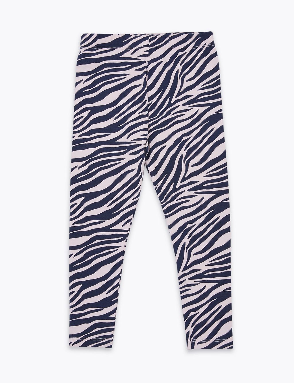 Cotton Rich Zebra Print Leggings (2-7 Years) 1 of 5