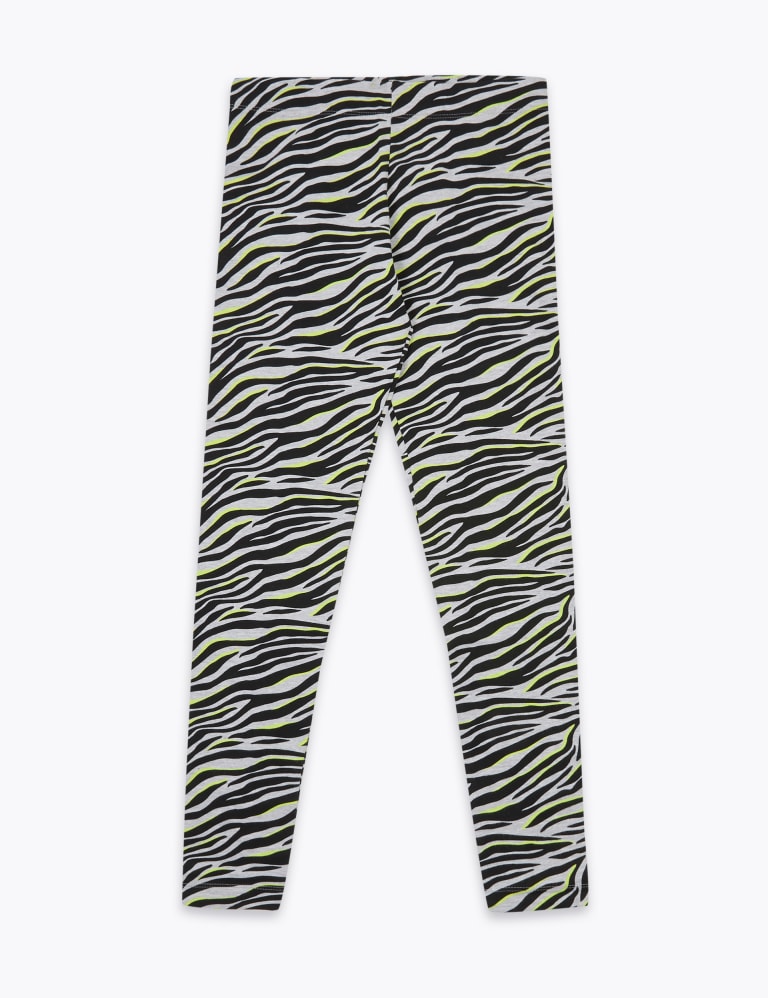 Girls zebra print leggings best sale