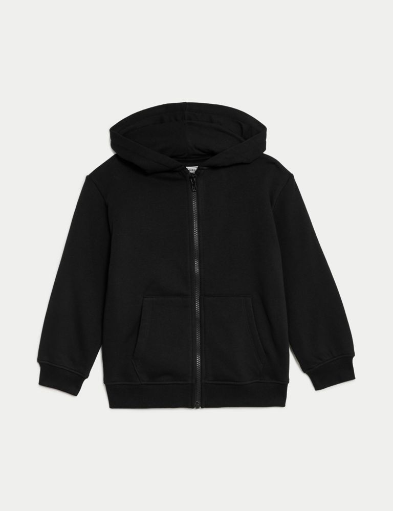 Cotton Rich Zip Hoodie (2-8 Yrs) | M&S Collection | M&S